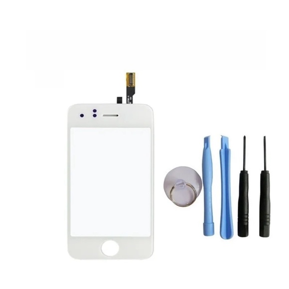 GLASS WITH TOUCH SCREEN DIGITIZER FOR IPHONE 3GS WHITE - Picture 1 of 2